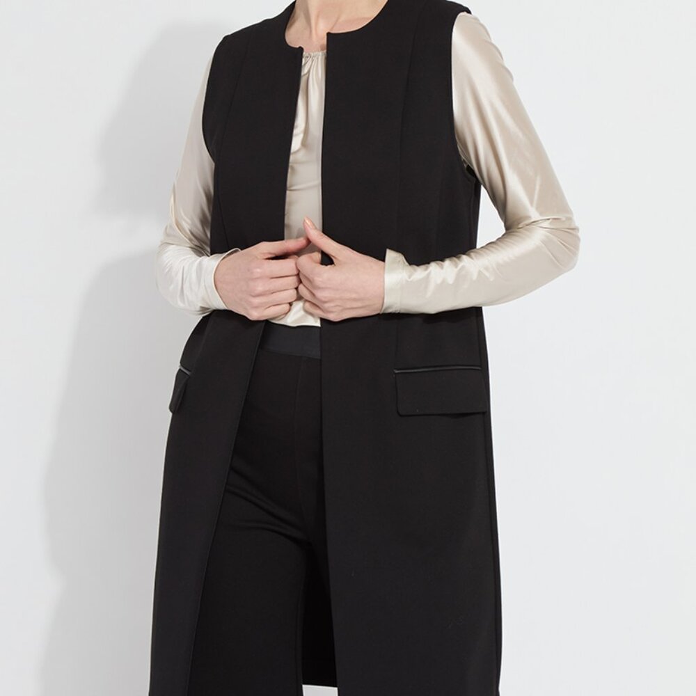 Denver Ponte Sleeveless Coat - Lysse